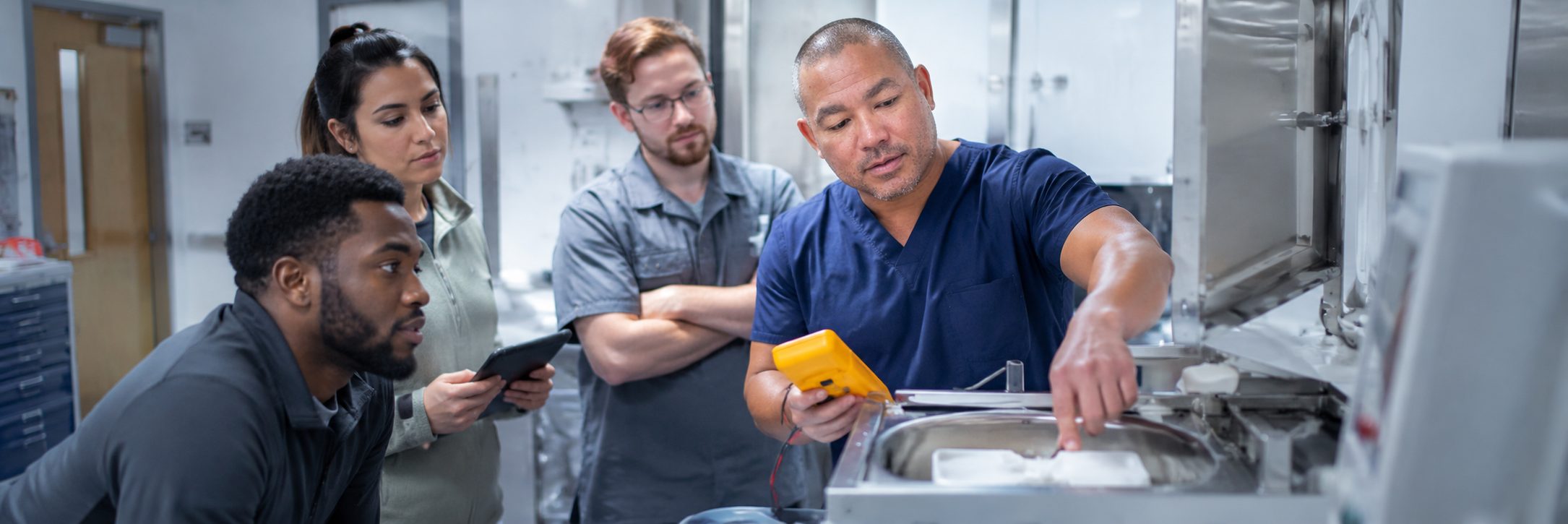 Clinical laboratory analyzer service and preventive maintenance by biomedical technicians