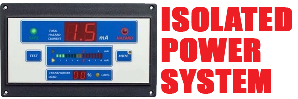Line isolation monitor reading total hazard current for an isolated power system